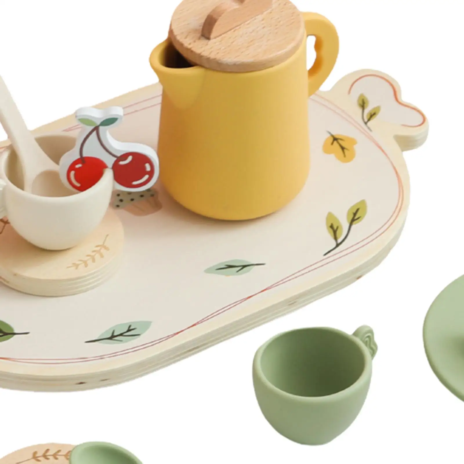 Accessoires de cuisine pour fête de thé de l'après-midi, avec nourriture, vaisselle de fête, ensemble de jeu de cuisine pour enfants d'âge préscolaire, cadeaux de fête