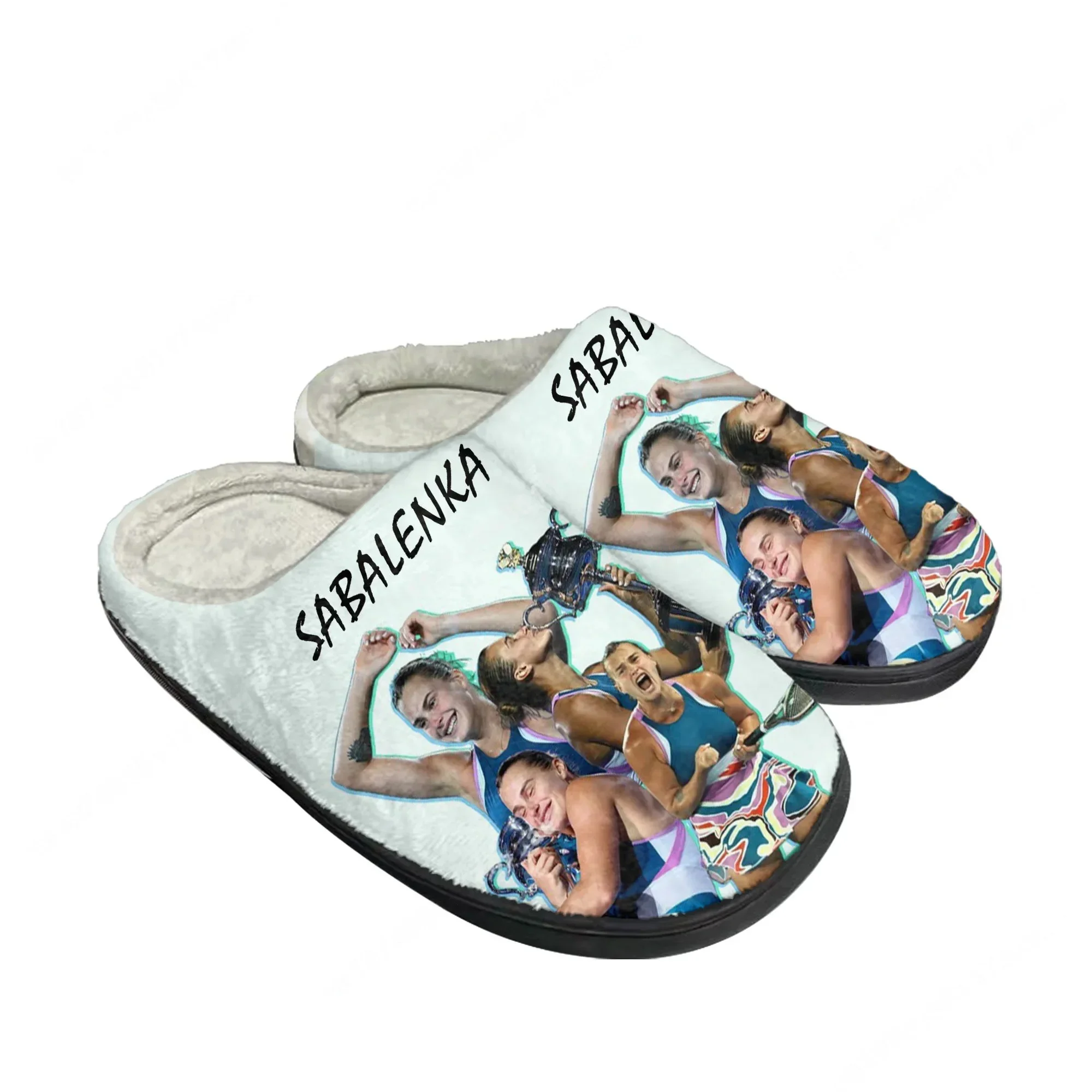 

Aryna Sabalenka tennis Home Cotton Slippers Mens Womens Plush Bedroom Casual Keep Warm Shoes Thermal Indoor Slipper Custom Shoe
