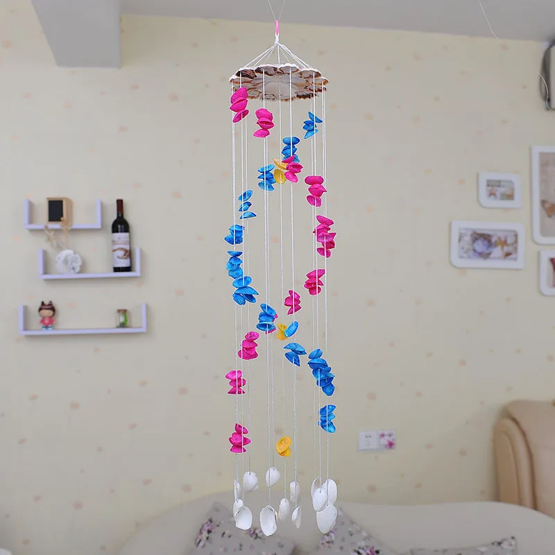 

50cm Shell Wind Bell Wedding Home Door And Window Hanging Car Decoration Japanese Wind Bell Couple Diy Bell Net Weight 500g