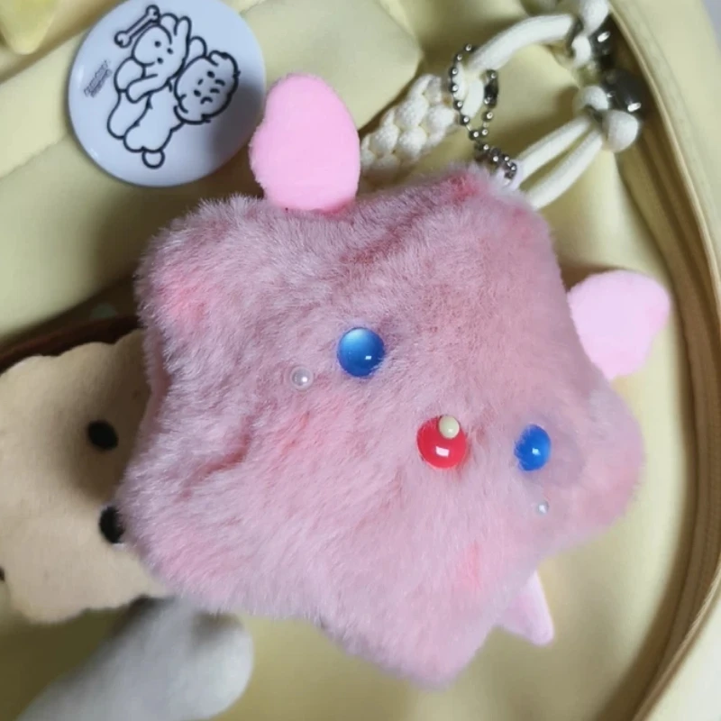 ตุ๊กตาขนนุ่มรูปดาวนางฟ้าใหม่ ตุ๊กตาขนนุ่มแบบสะพายหลัง พวงกุญแจตุ๊กตาส่งเสียง ตุ๊กตาแฟชั่น ของเล่นตุ๊กตาขนาดเล็ก ของขวัญ