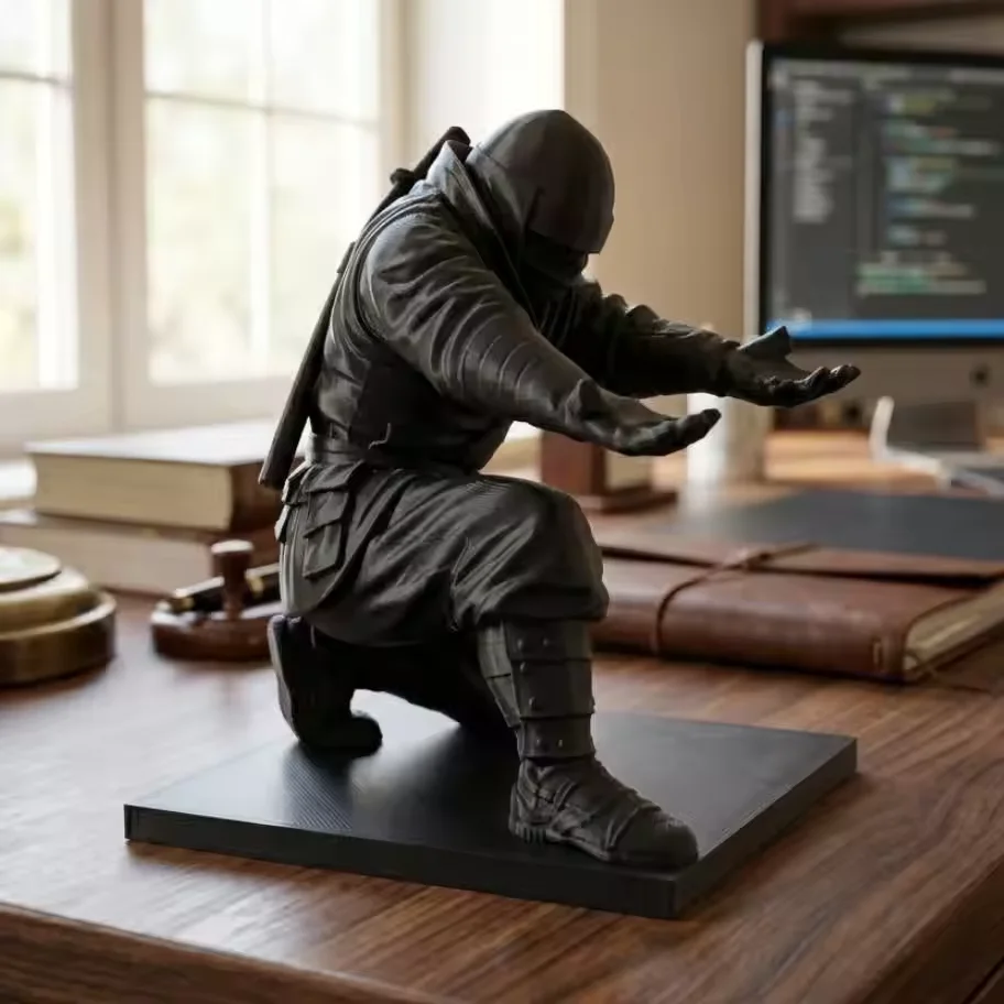 1/3pcs 3D Printed Ninja Pen Holder Figurine Japanese Samurai Pencil Stand Desktop Stationery Organizer Desk Decor Craft Gift Toy