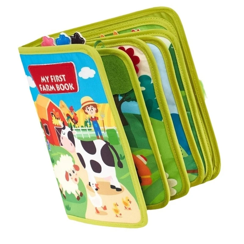 Buku Pembelajaran Awal Mainan untuk Baby Baby Baby Girl Cloth Book Book Book Book untuk Bermain dan Belajar Interaktif