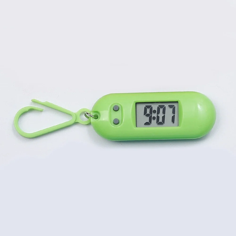 Reloj de bolsillo con llavero digital LED deportivo Mini reloj: compacto y portátil, ideal para estudiantes y niños