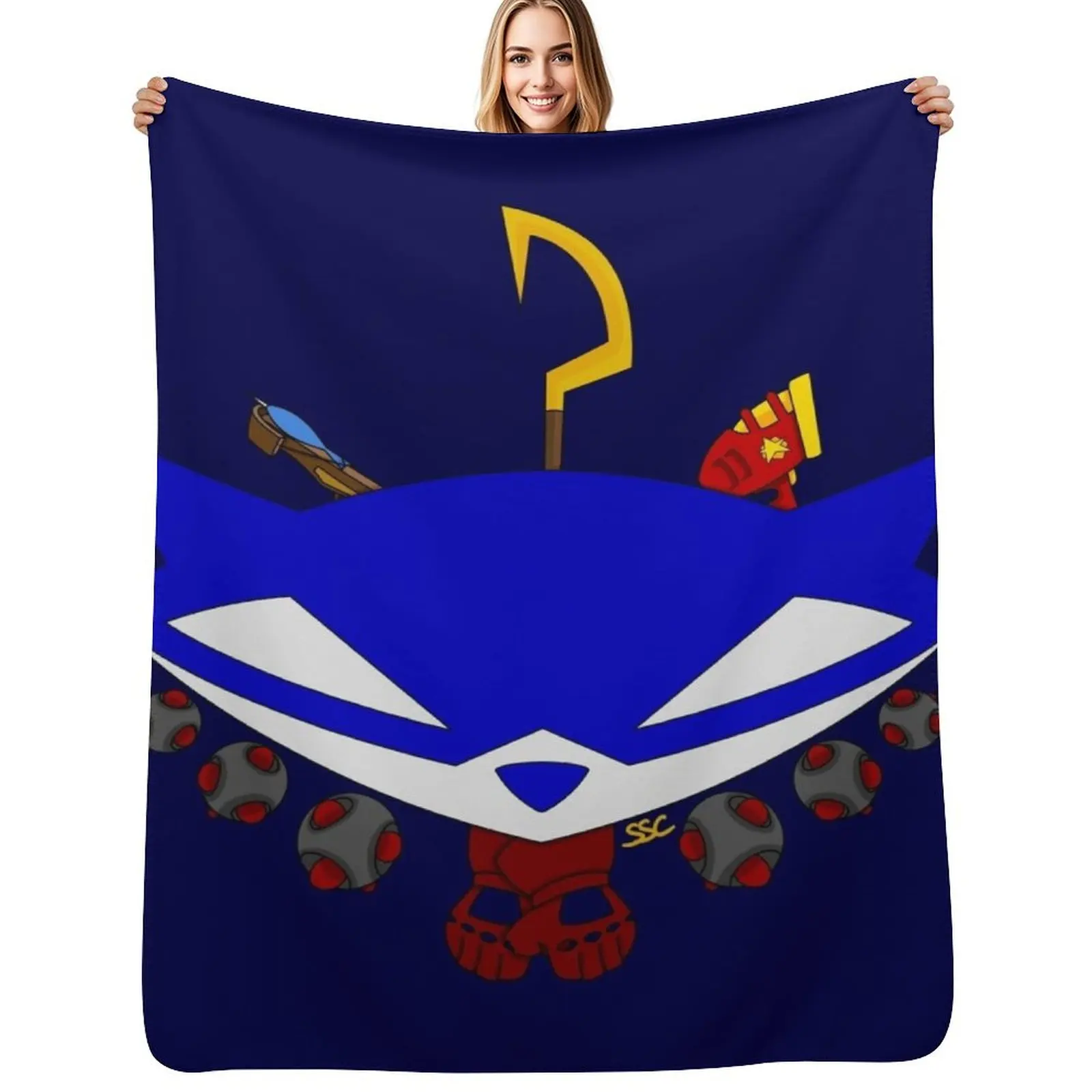

Sly's Calling Card Throw Blanket Travel Size Cozy Blanket for Plane Train