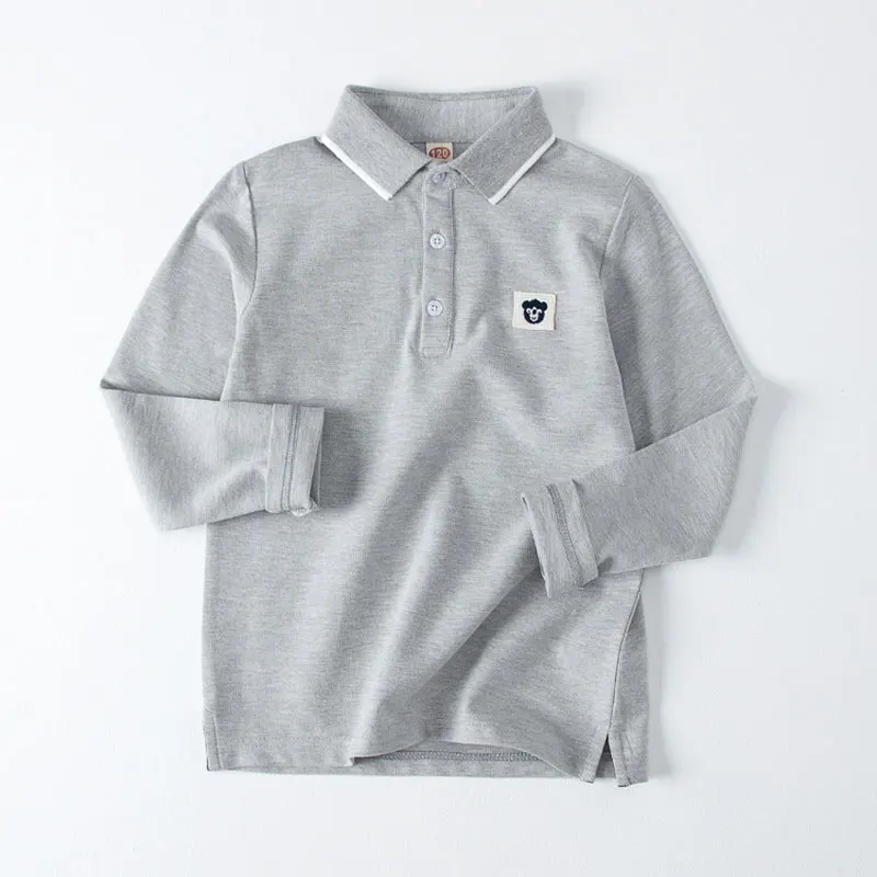 Children Polo Shirts Long Sleeve T-shirts for Kids Designer Clothes Teenager School Uniform Boys Girls Outfits Toddler Clothing