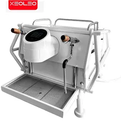 XEOLEO pompa commerciale macchina da caffè semiautomatica doppia caldaia 4500W caffettiera a vapore Espresso regolabile a pressione