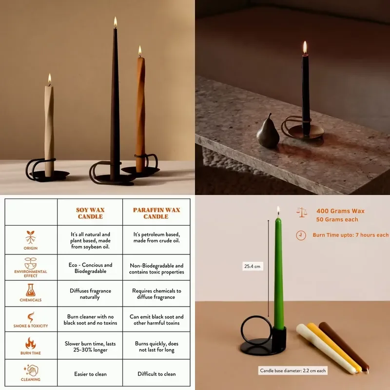 for  Unique Wedding Dinner Spiral Twist  Cone Candle Custom Fragrance Free Chime Rainbow Color Stick Cone Candle