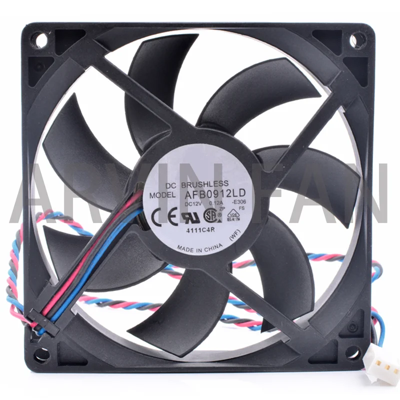 

Brand New Original AFB0912LD 9cm 9020 92x92x20mm 12V 0.12A Chassis Power Supply Quiet Cooling Fan