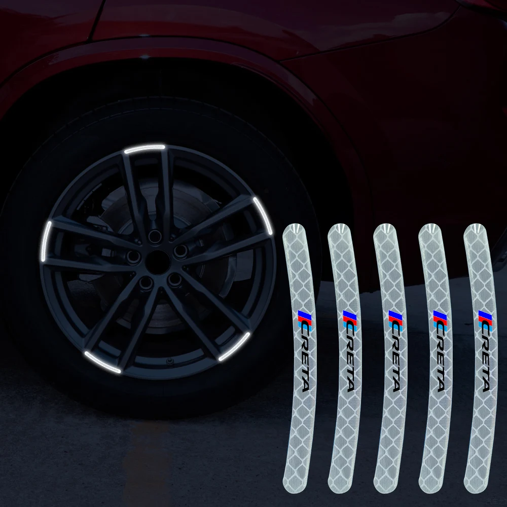 

20pcs Reflective car stickers wheels hub car accessories for hyundai creta Car Accessories