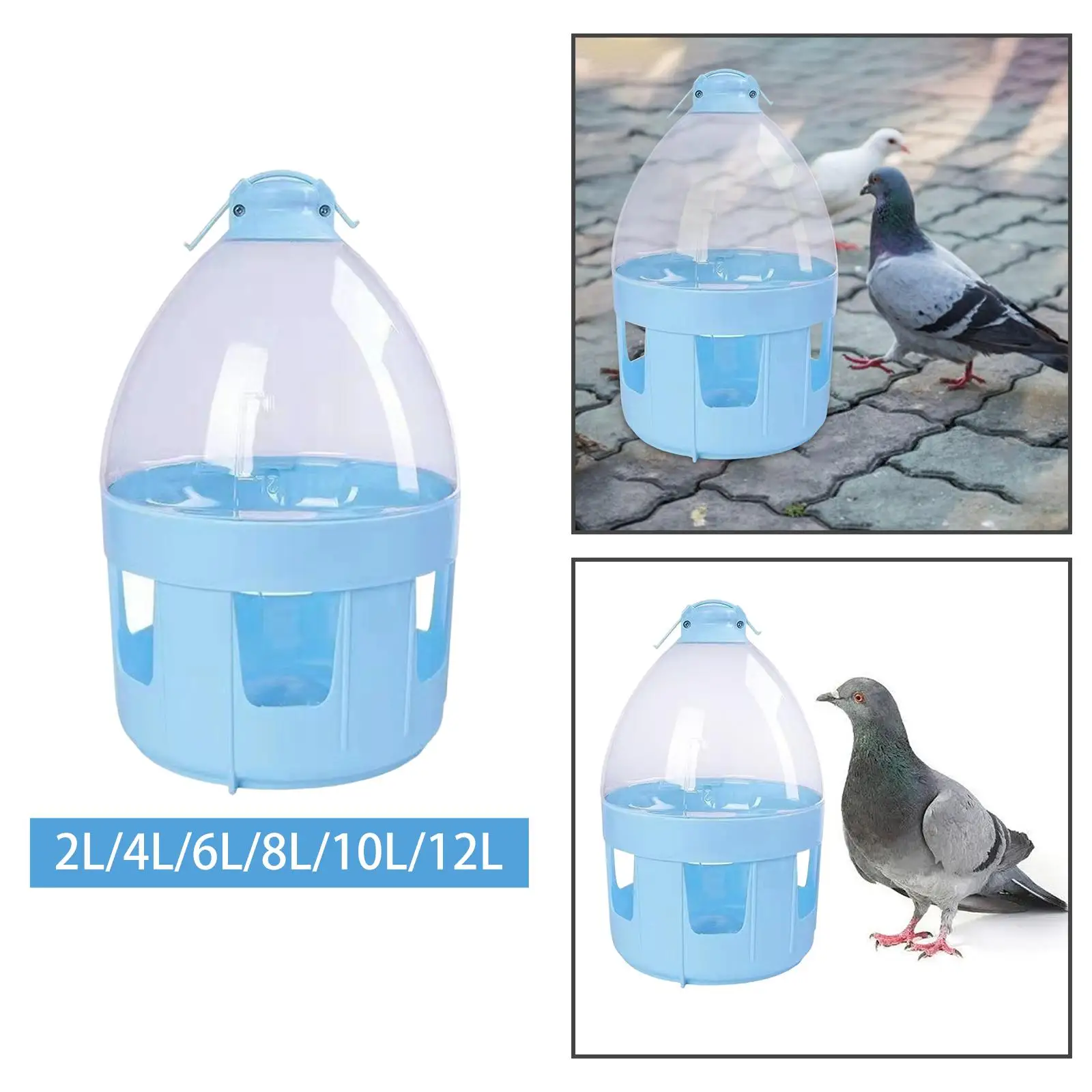 Pigeon Automatic Water Feeder Accessories Pigeon Feeder Hanging Pigeon Feeder Waterer for Quail Duck Parakeet Canary Outdoor