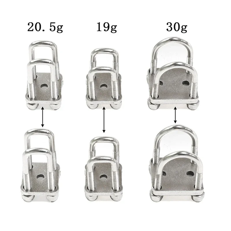 1:14th Scale Metal U-shaped Screw Suspension Bracket for Tamiya RC Dump Truck SCANIA 770S R620 Volvo FH16XL 750 BENZ  LESU Car