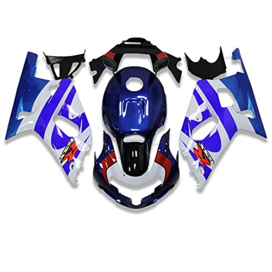 

MC Blue White Black Fairing Fit for 2001 2002 2003 GSXR 600/750 GSX-R 600 750 Injection Mold ABS Plastics New Bodywork 01 02 03
