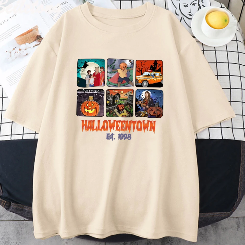 Halloweentown University Est 1998 T-Shirt I Am Kenough Ghost Face Halloween T Shirt Casual Cotton Tops Men Women Camisetas