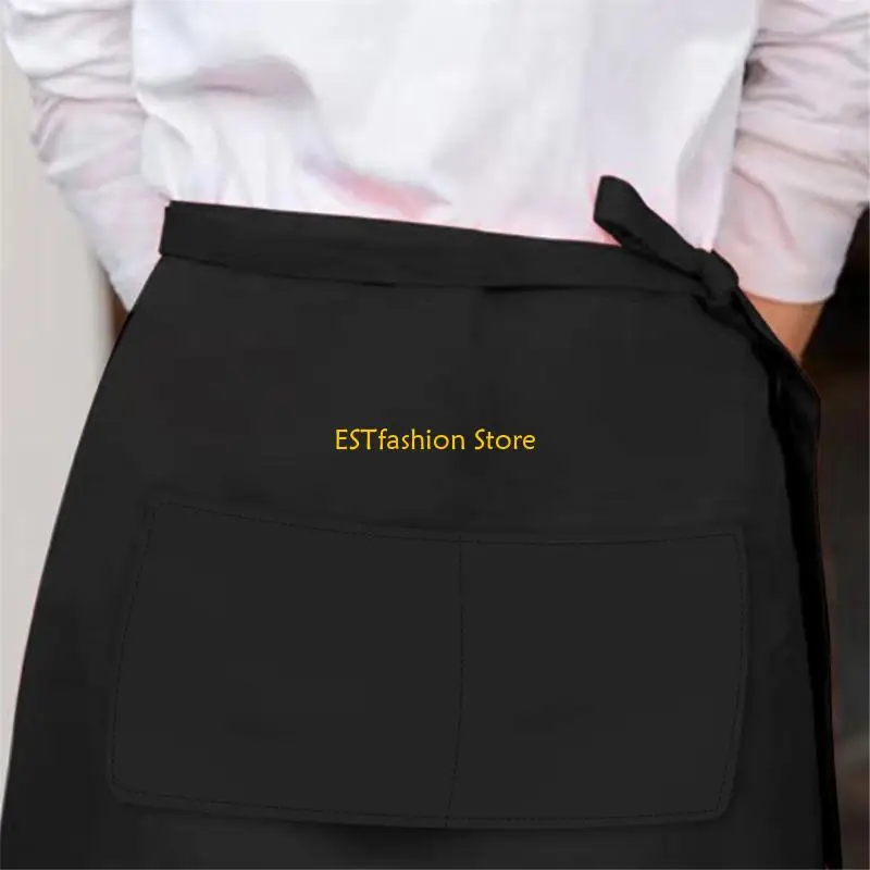 

Y5GC Short Half Apron Waist Apron Waitress Apron Cooking Aprons Waiter Apron