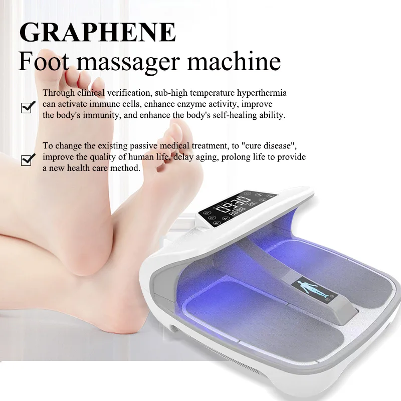 Graphene foot massager machine electromagnetic foot Health device Red blue light foot spa bath massager