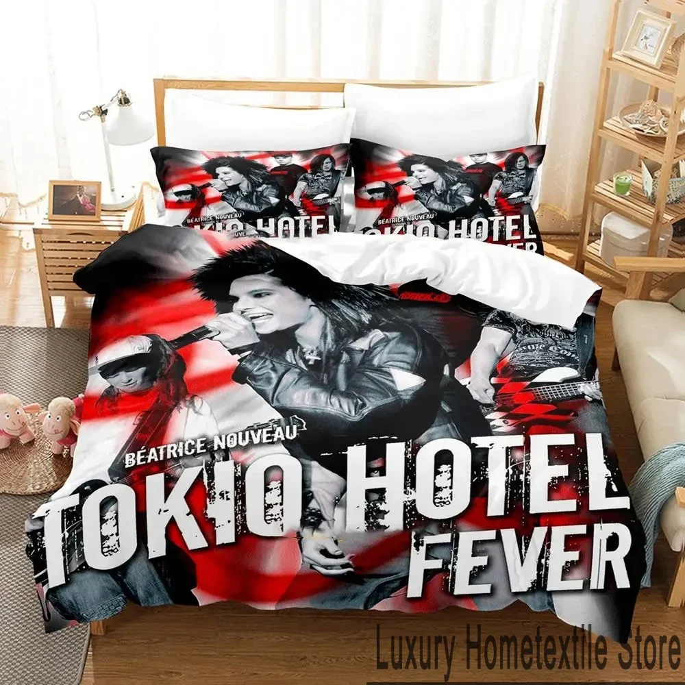 3D Print Tokio Hotel Kaulitz Band Bedding Set Boys Girls Twin Queen King Size Duvet Cover Pillowcase Bed boys Adult