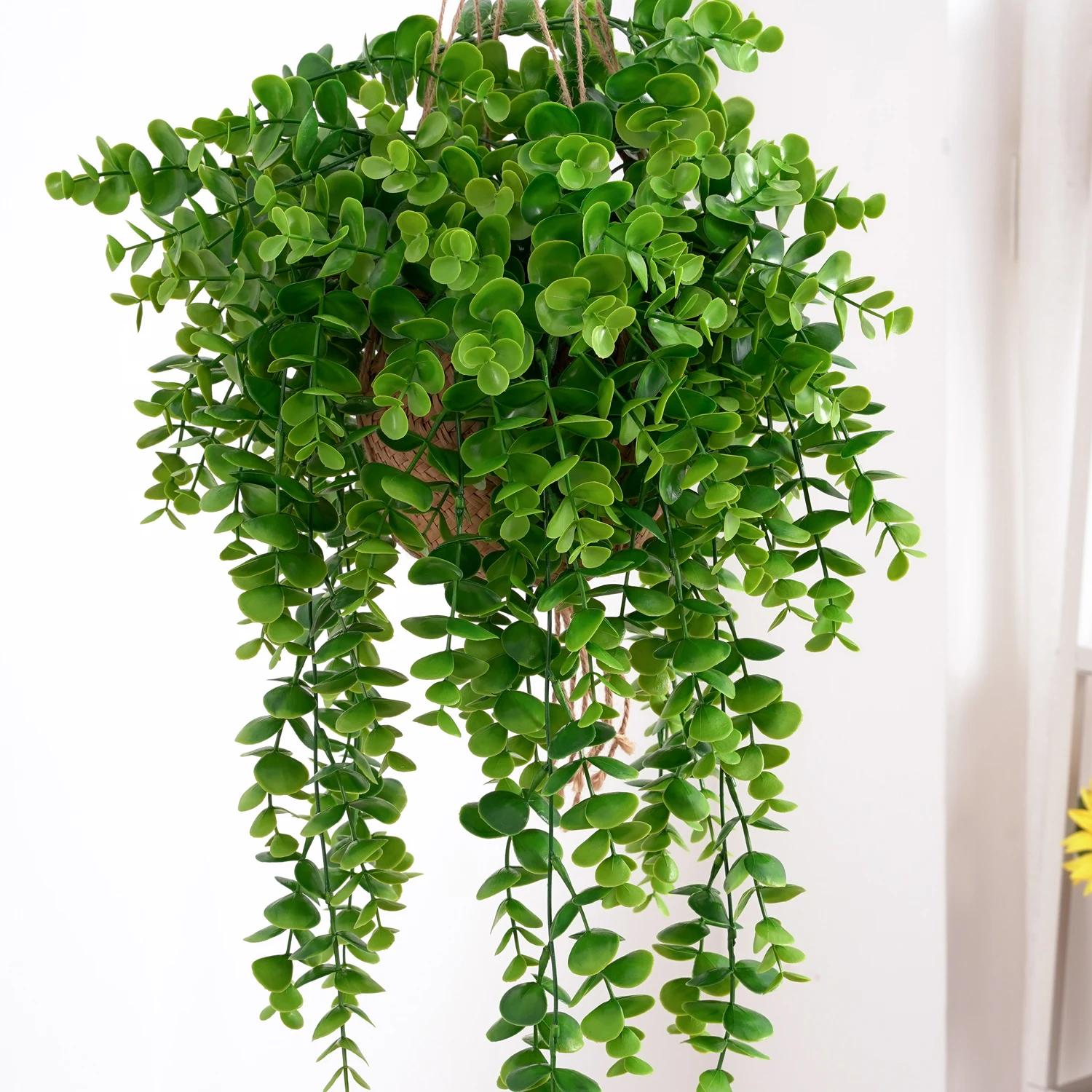 1PC 60CM Artificial Plants Eucalyptus Vine for Home Outdoor Garden Party Winter Wedding Christmas Decoration Cheap Fake Flowers