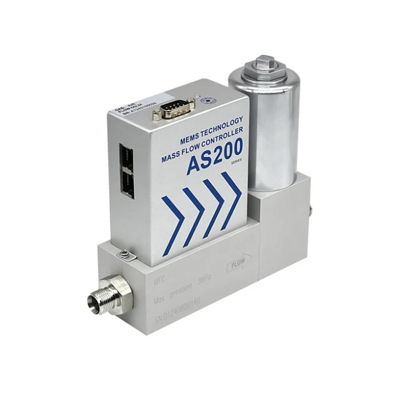 الهواء النيتروجين سبائك الألومنيوم كتلة تدفق متر تحكم ماكس 500L/دقيقة موصل سريع #3