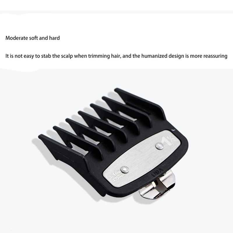 8Pcs Cutting Guide Comb For Wahl With Metal Clip 3171-500,Fits For Multiple Size Wahl Clippers