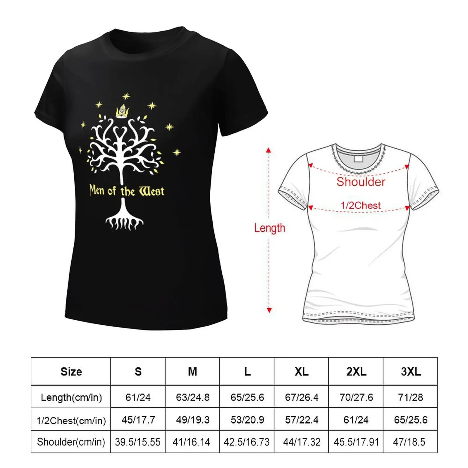 New Men of the West Design T-Shirt summer clothes tops tshirts woman