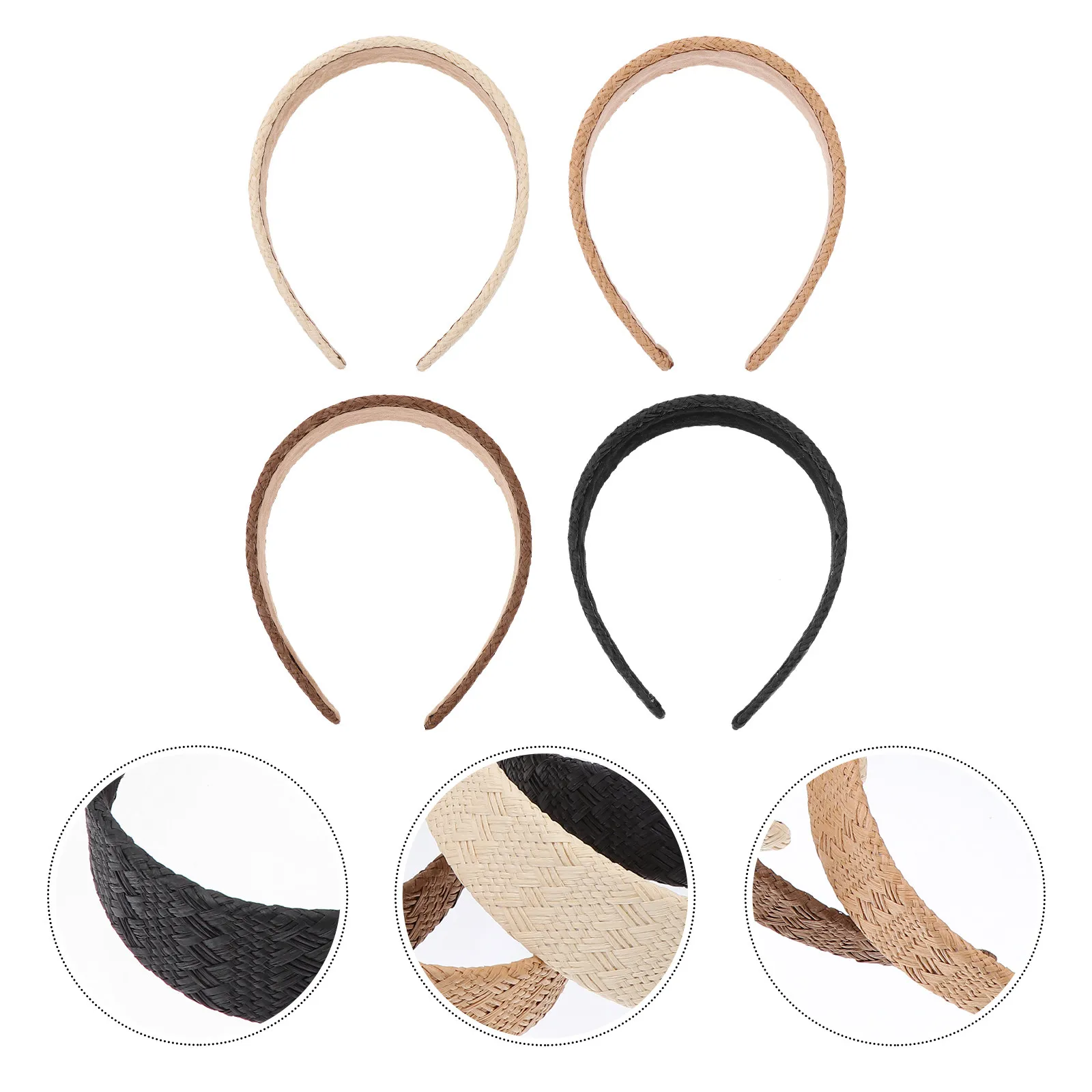 

4Pcs Premium Sponge Headband Women Chic Hair Hoop Creative Design Elegant Headdress for Female Daily Wear Gift Stylish Hair