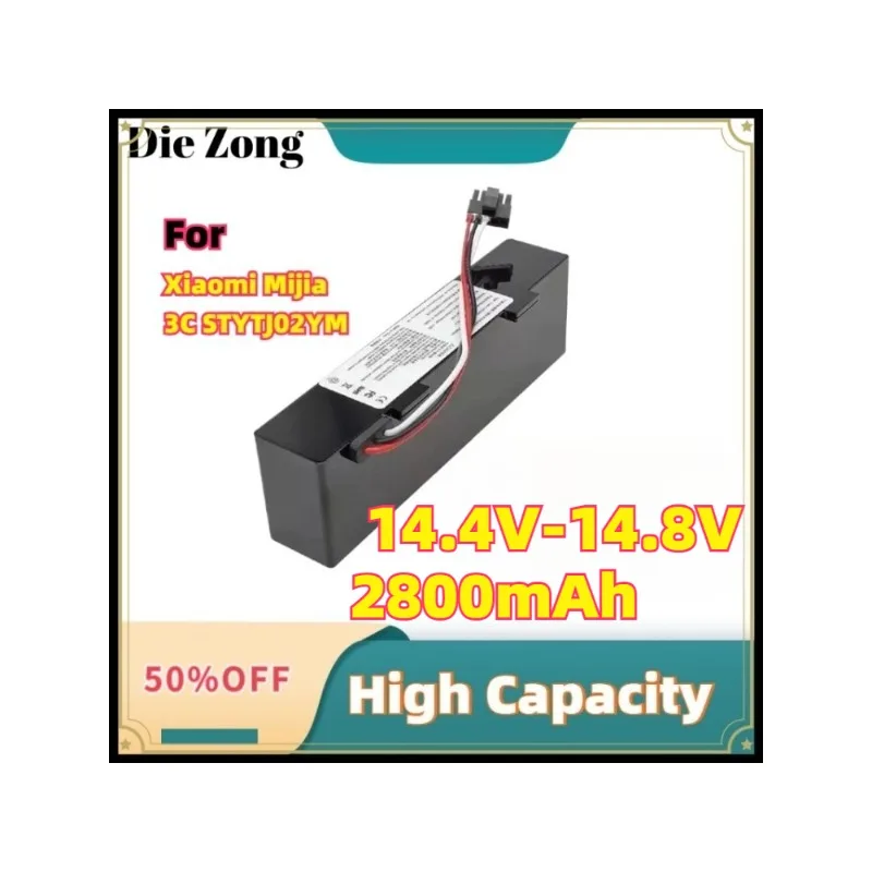 

New For Xiaomi Mijia 3C STYTJ02YM Rechargeable Battery 14.4V-14.8V Sweeping Mopping Robot B106CN 2800mAh