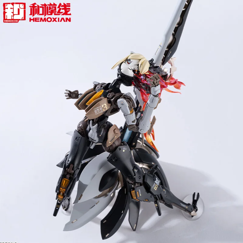 Hemoxian Hechengzhizao 1/10 Rosa Project Star Lily в сборе, подвижная модель девушки-меха, принт логотипа Rosa Project/Eco-ABS, ABS