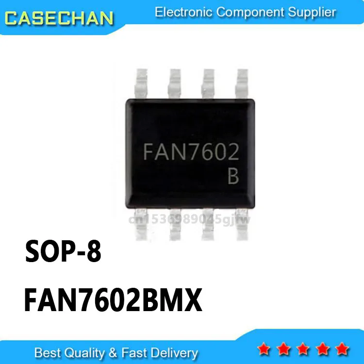 5pcs New and Original FAN7602CMX  FAN7602BMX FAN7602 SOP-8