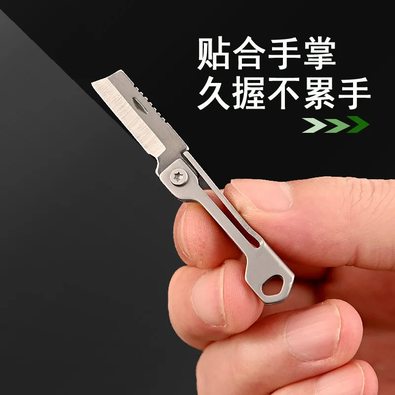 Mini Folding Claw Knife Outdoor Survival Portable Stainless Steel Knife Keychain Pocket Knife Hiking Camping Outdoor Tool