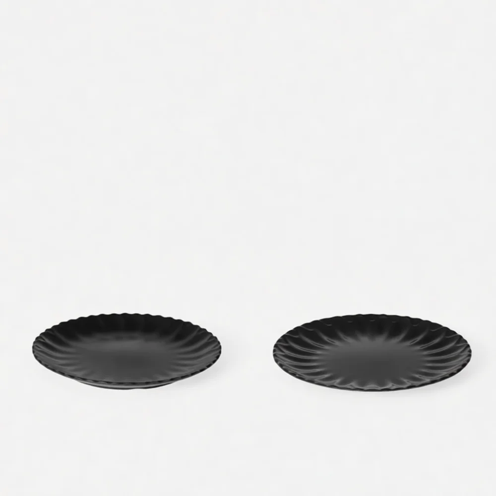 Sturdy Black Melamine Rectangular Platter Japanese Minimalist Serving Plate Durable Restaurant Catering Tableware Supplies