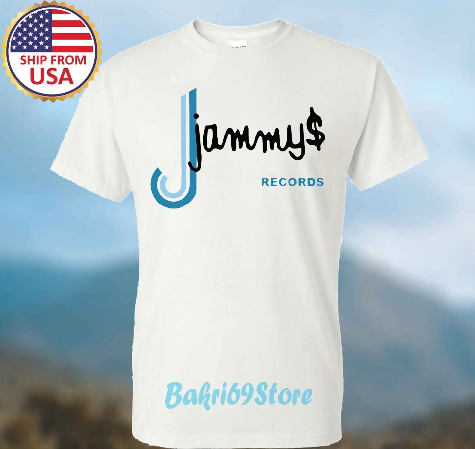 Jammys Records Men's White T-shirt Size S-5XL