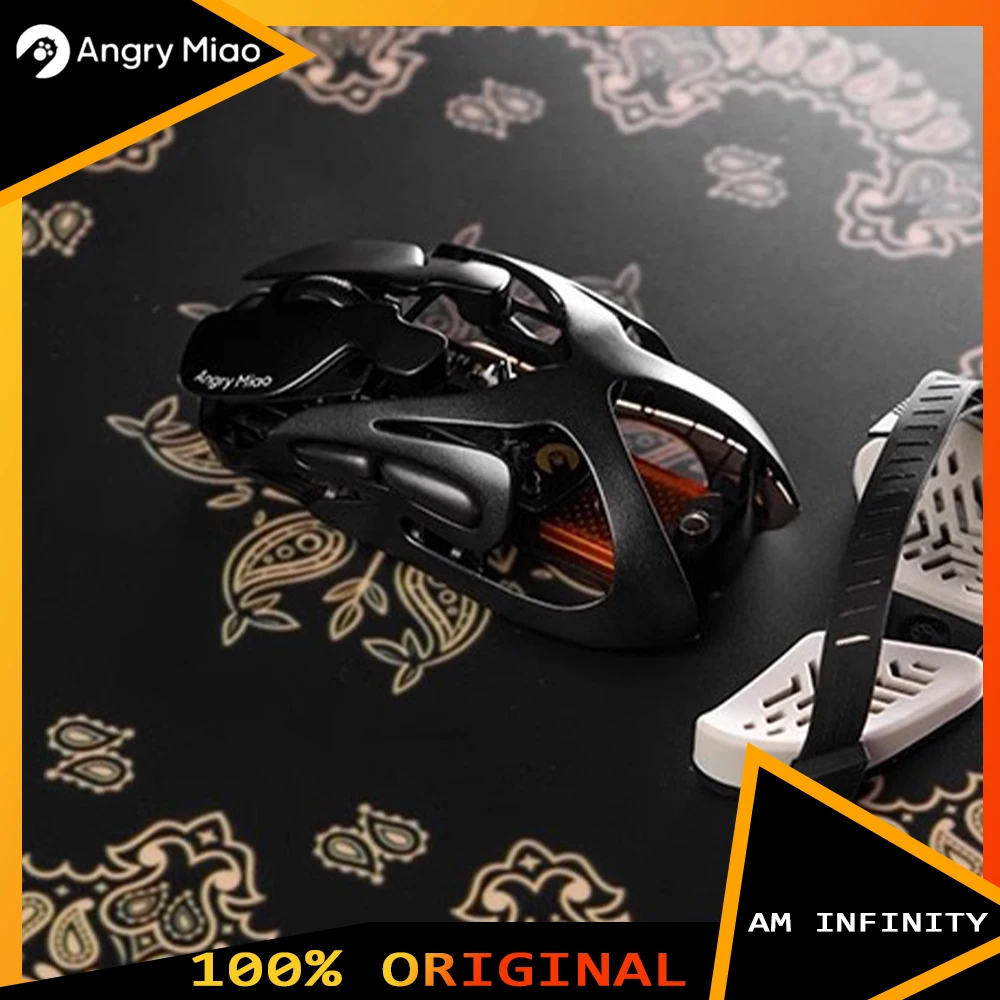 

Мышь Angry miao AM Infinity, беспроводная игровая мышь с Bluetooth, магниевый алюминиевый сплав, неограниченное количество автономной работы, мышь, подарки на заказ