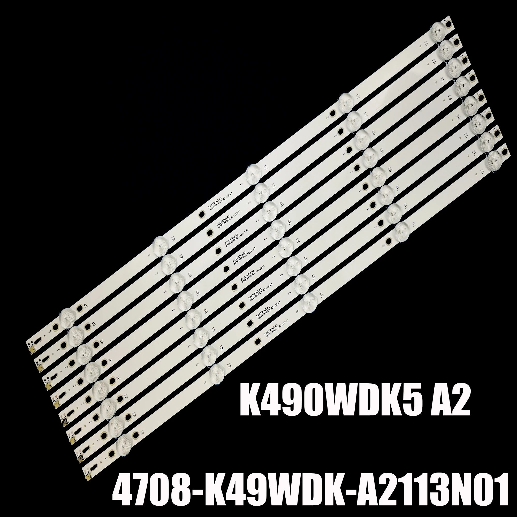 Juego de 10 tiras de LED para iluminación trasera, 5 lámparas para 49LK5400PLA 2W3V K490WDK5 A2 4708-49WDK-A2113N01 49LK5400BUA K490WDK5LZ350A100K