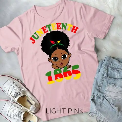 Juneteenth Celebrating 1865 Cute Black Girls Kids Unisex & Youth T-shirt