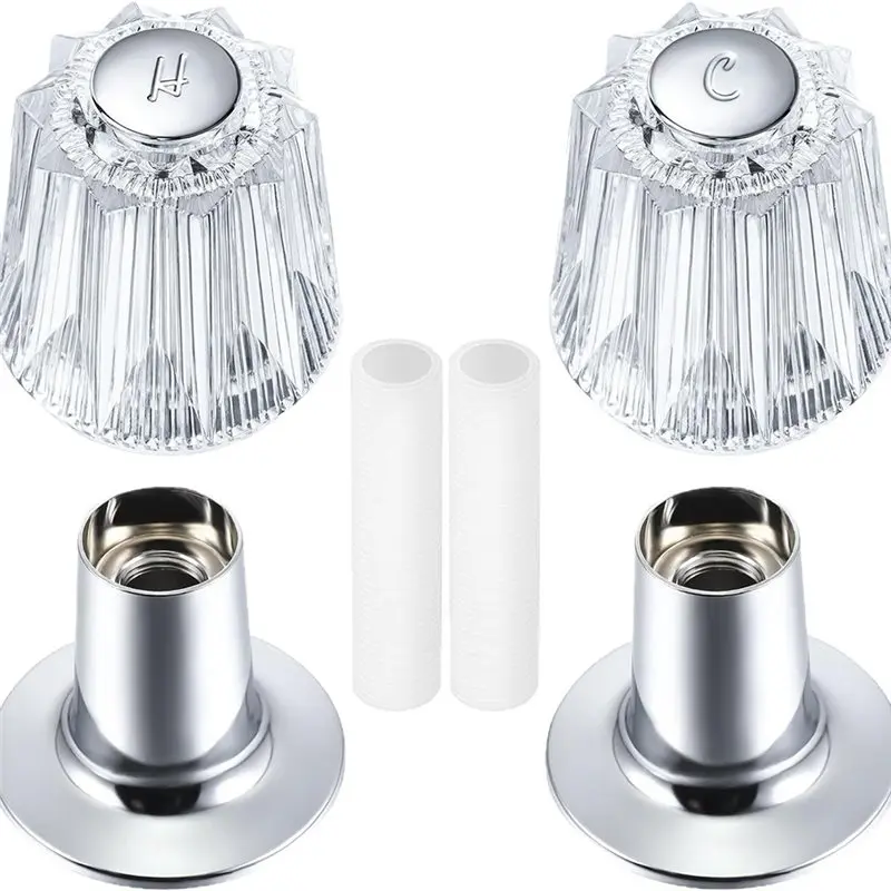 [new-a93g】-bathtub-faucet-handle-set-hot-cold-bath-tap-replacement-knobs-two-handle-bathtub-faucet-knob-kit