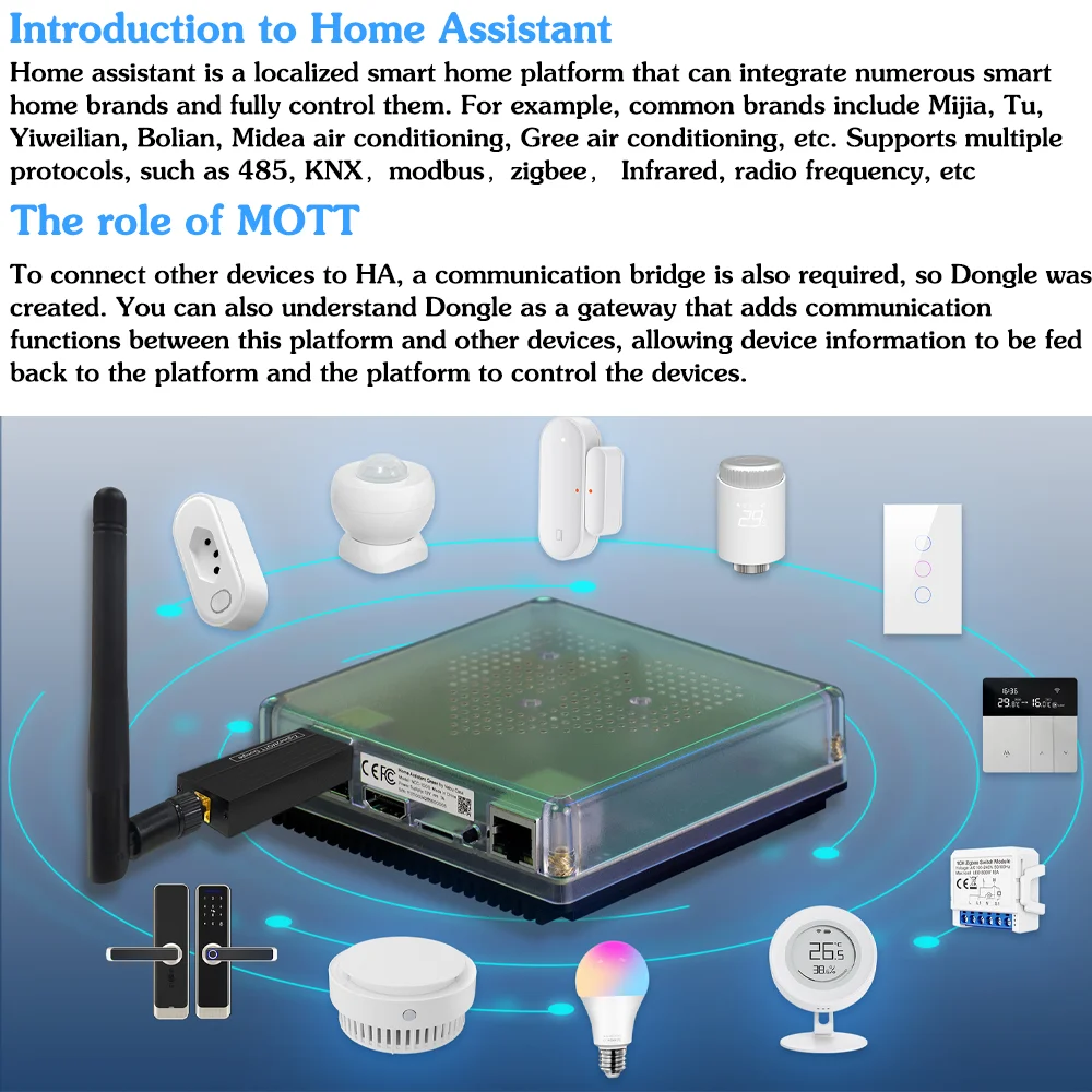 ZBDongle-P Wireless Zigbee Gateway Analyzer Zigbee2MQTT USB Interface Capture ZHA Support ZigBee Devices OpenHAB Home Assistant