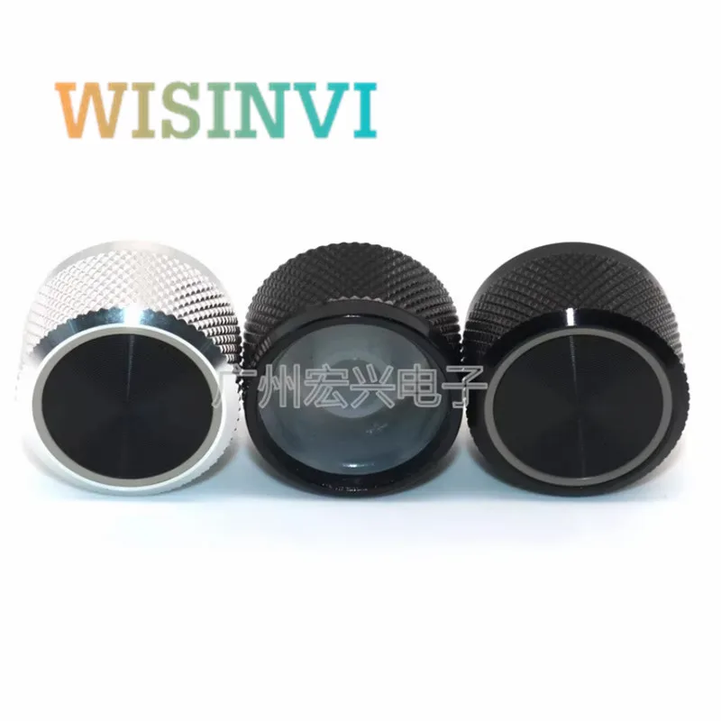 1PCS 22*15mm Aluminum Alloy Translucent Potentiometer Knob Cap Car DVD/CD/ Navigation Adjustment Knob for Excelle/Infiniti/ix35