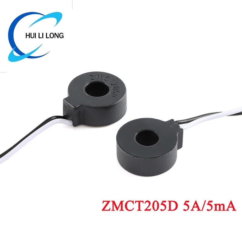 Transformador de corriente en miniatura, microtransformador de precisión ZMCT205D 5A/5mA, 5 piezas