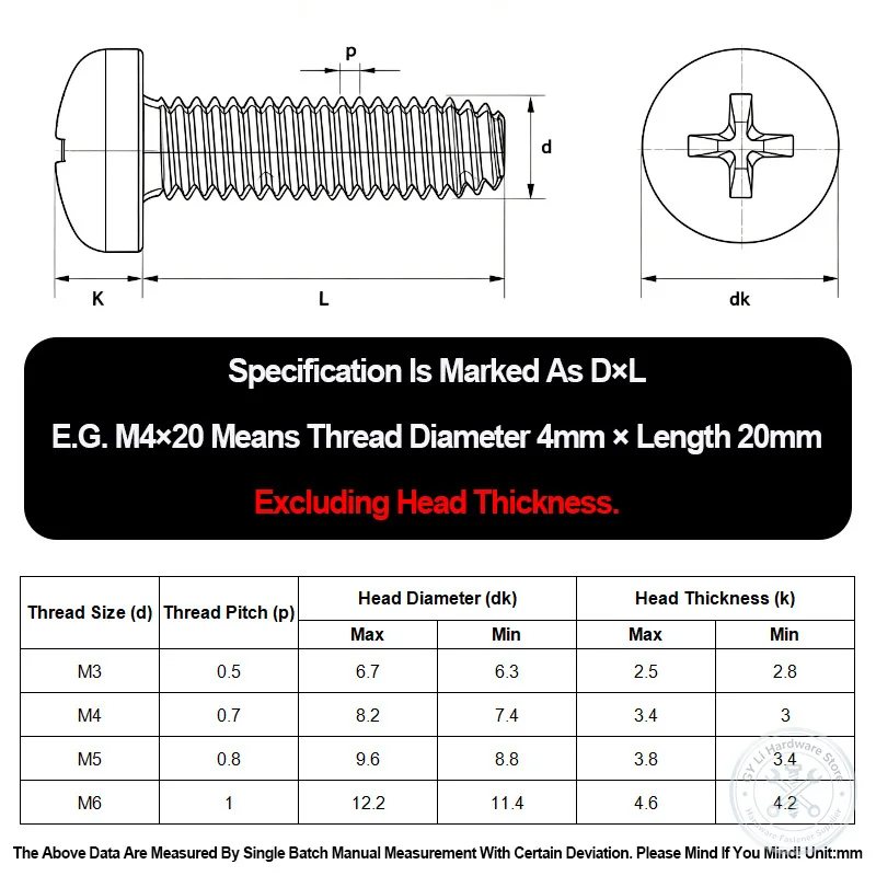 304 410 Stainless Steel Pan Head Phillips Tri‑Lock Self‑Locking Screw Blue Zinc Plated M3 M4 M5 M6 Anti‑Loosening Self‑Tapping