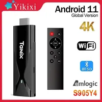 TANIX Smart TV Box Android 11 TV Stick  AV1 Amlogic S905Y4 Allwinner H313 2GB16GB DDR4 2.4G&5G Dual WIFI BT5.0 4K MINI TV Dongle