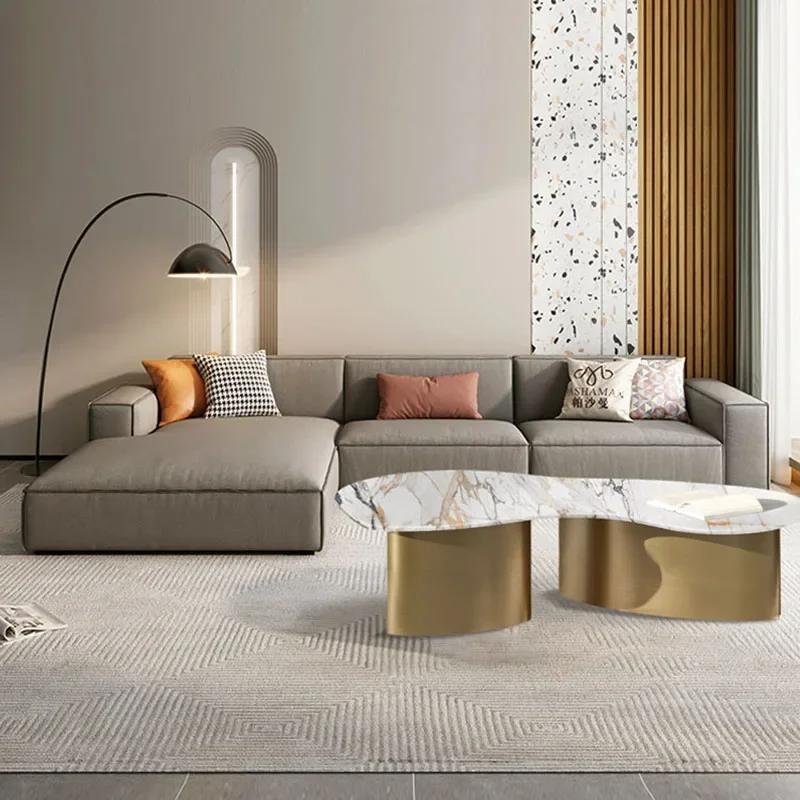 Modern Luxury Coffee Table Living Room Mechanism Aesthetic Coffee Table Minimalist Unique Mesas Bajas Chinese Style Furniture