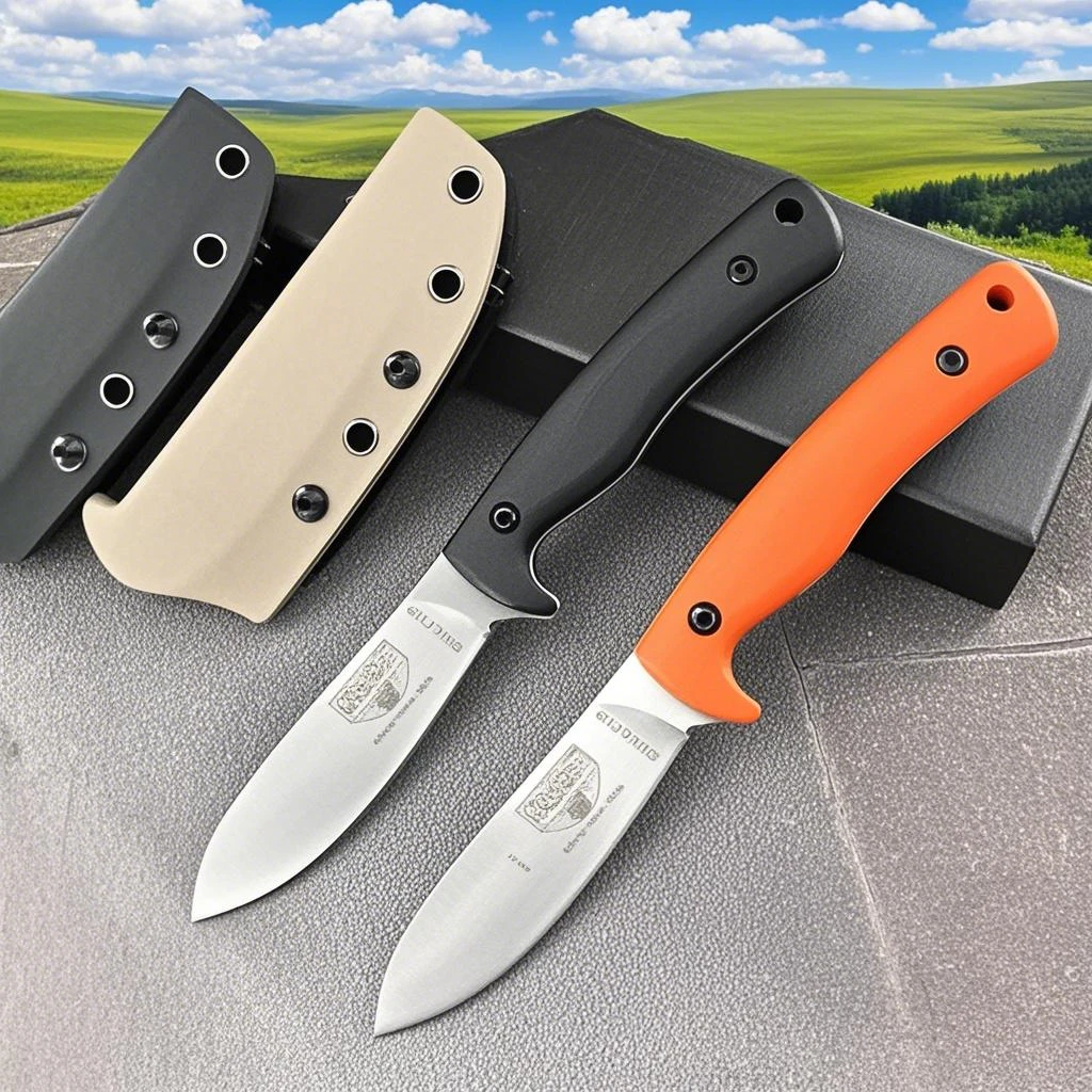 

Тактический нож ESEE-AGK с фиксированным клинком для охоты, кемпинга и выживания, с рукоятью G10 и ножнами из кайдекса, клинок с обработкой Stonewashed, инструменты для активного отдыха и EDC