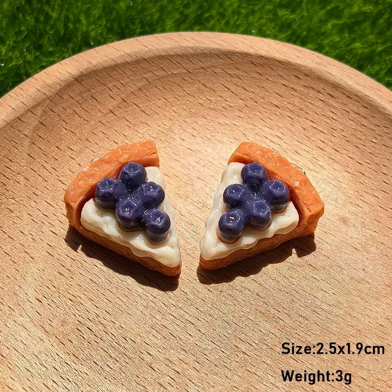 10pcs Kawaii Simulation Sushi & Cake Charms Resin Mini Food Pendants DIY Earrings Keychain Food Lover Jewelry Making Supplies - view 4