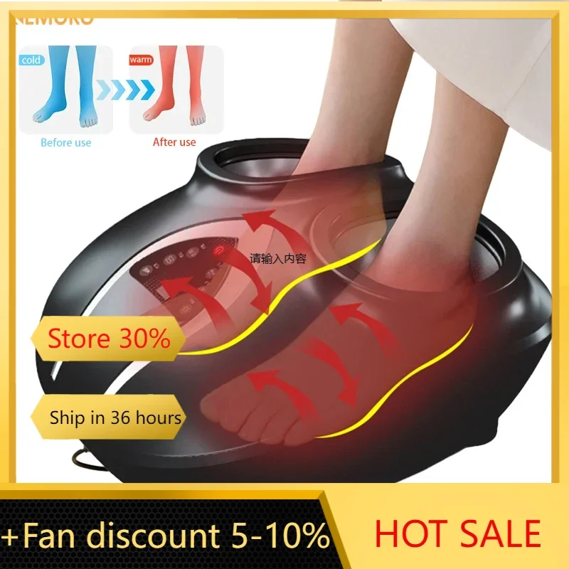 7 Modes Electric Foot Massager Heating Therapy Shiatsu Deep Kneading Roller Air Bag Massage Relief Chronic Pain Muscle Tension