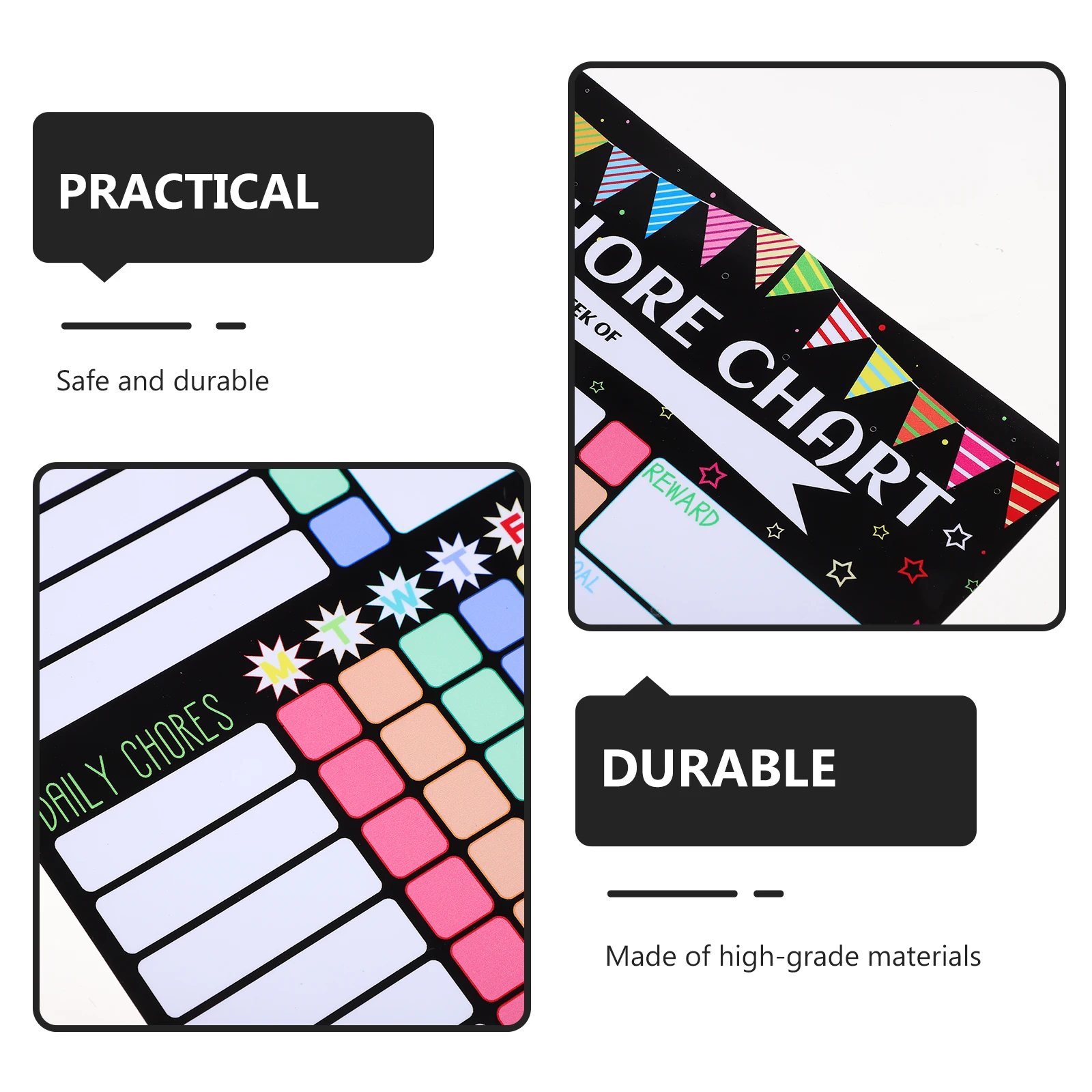 

1 Sheet Household Behavior Multifunctional Chore Planner Sticker Decorative Reward Chart For Kids Safe High-Grade