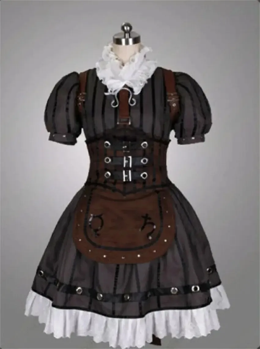 

Popular Anime Cosplay Mad Alice Returns Black Polyester Dress Costume Tailored Adult Carnival Costume