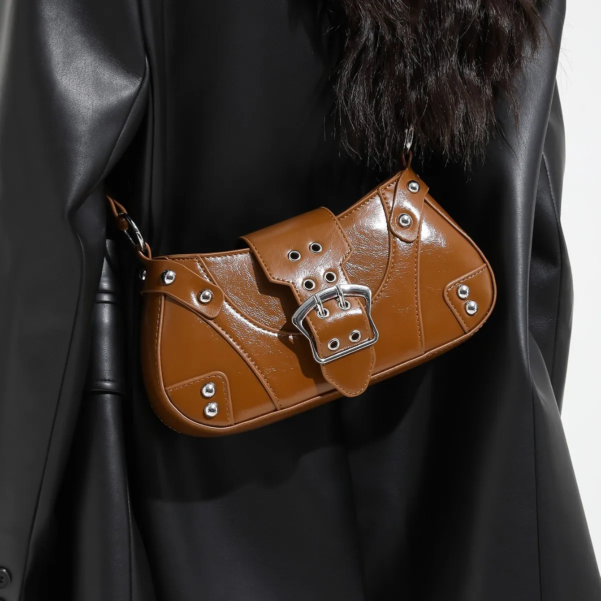 

2025 Minimalist Vintage Underarm Bag, Aesthetic Top Handle Purse for Women, Chic Shoulder Tote, Day-to-Night Crossbody Bag