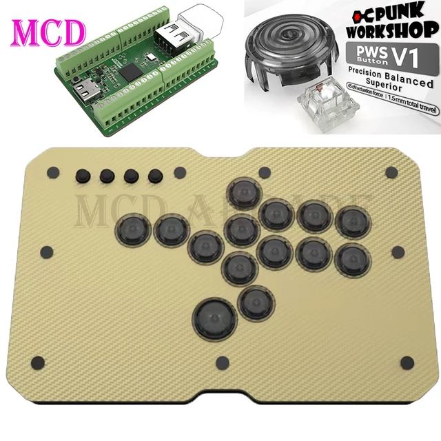 Punk Workshop Mini HitBox SOCD Fighting Stick Controller