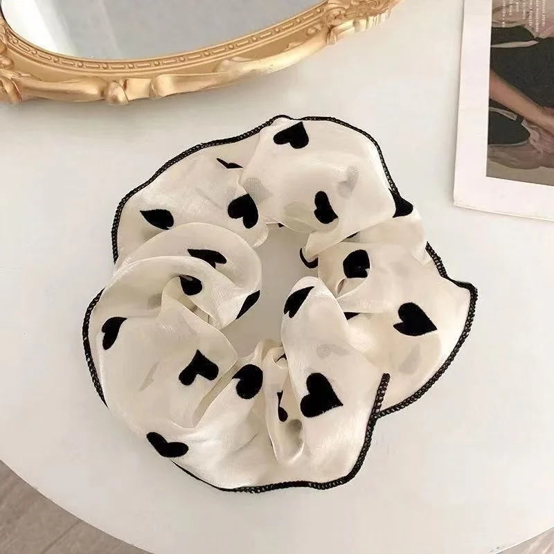 3-teiliges Modisches Hochwertiges Spitzen-Haargummi-Set mit Guter Elastizität für Frauen und Mädchen als Haaraccessoires und Pferdeschwanzhalter – Detail 2