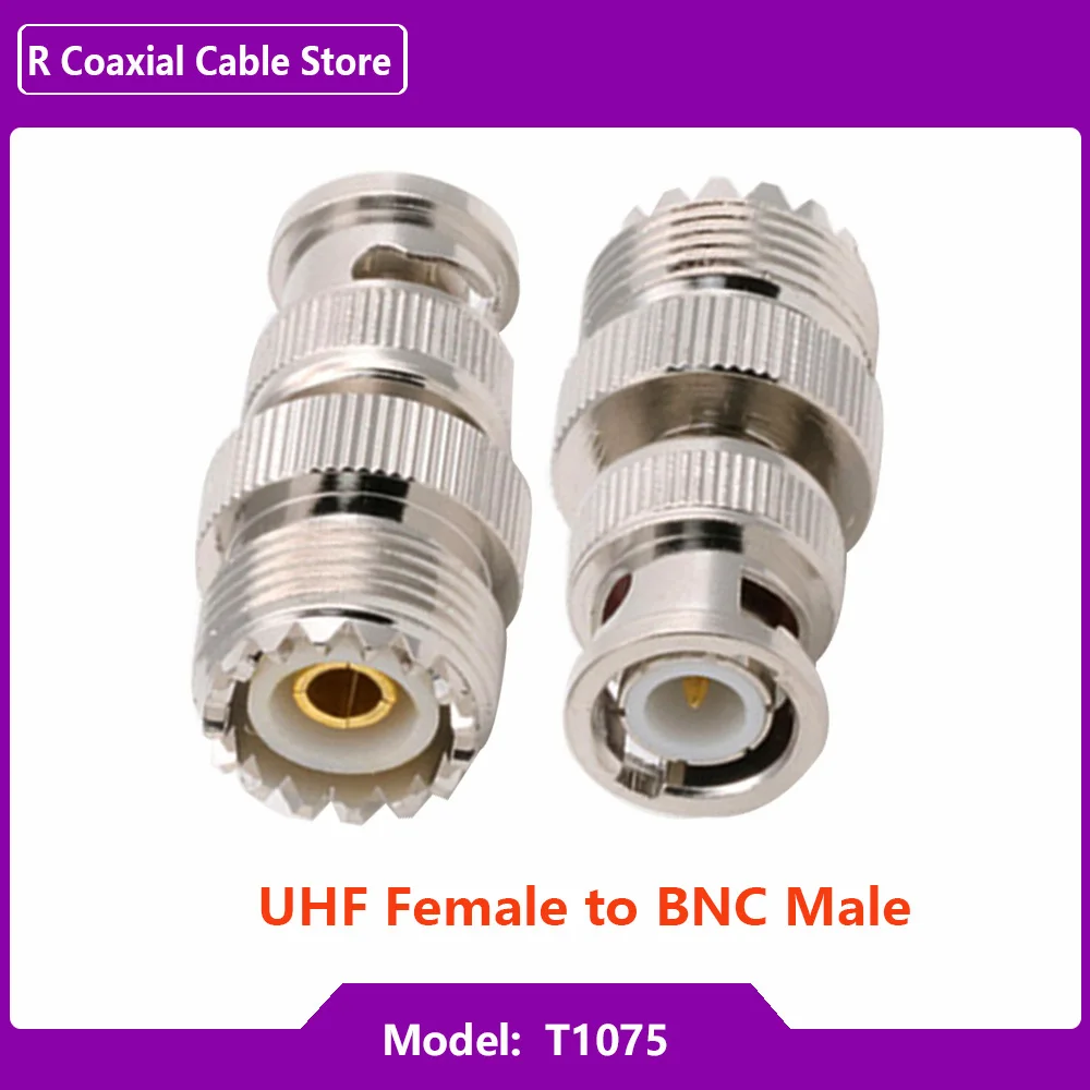 RF Adapter BNC to PL259 UHF SO239 UHF Kit Male to Female RF Coaxial Connector Kit for CB Radio Extension Cable Adapter Kit